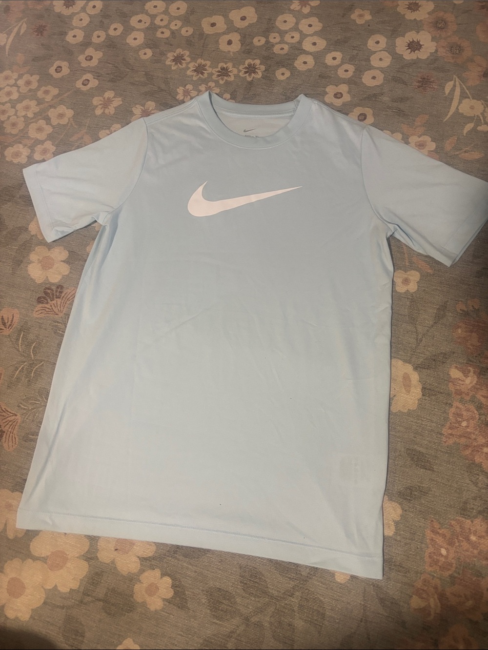 Nike Women’s Light Blue Short Sleeve Logo Tee